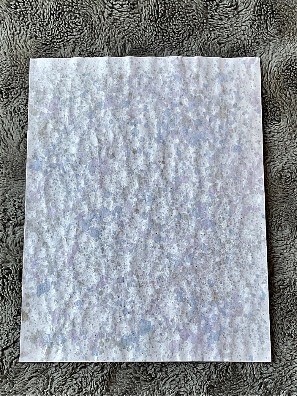 Abstract Blue, Silver & Purple Background Artwork
